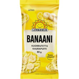 Linkosuo Coated Oat Puff Banana 80g