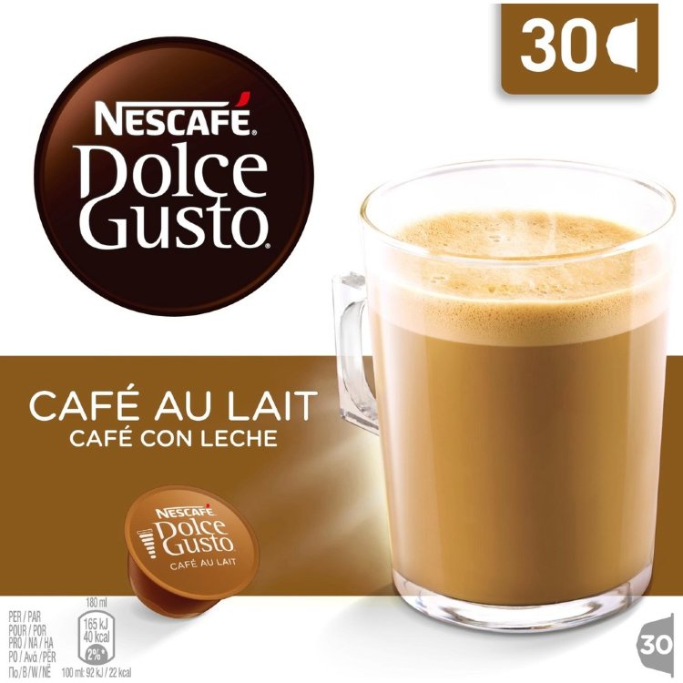 Nescafé Dolce Gusto 30caps/300g Café au Lait Milk Coffee Capsule