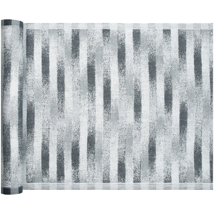 Lapuan Kankurit Hohto Table Runner 46x150cm White-Grey Linen-Cotton