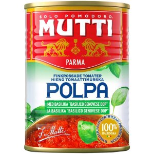 Mutti Polpa Basil Fine Tomato Crush 400g