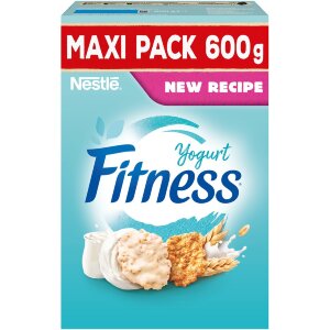 Nestlé Fitness 600g Yogurt flakes from whole wheat, oats and rice as well as yogurt-coated flakes