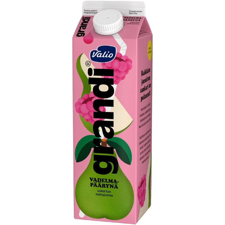 Valio Grandi® Raspberry-Pear 1 L Sugar-Free Juice Drink