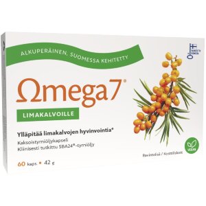 Omega7 SBA24® Dual Sea Buckthorn Oil For Mucous Membranes 60 Capsules