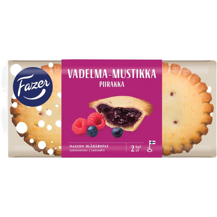 Fazer Raspberry-Blueberry Pie 2pcs 140g