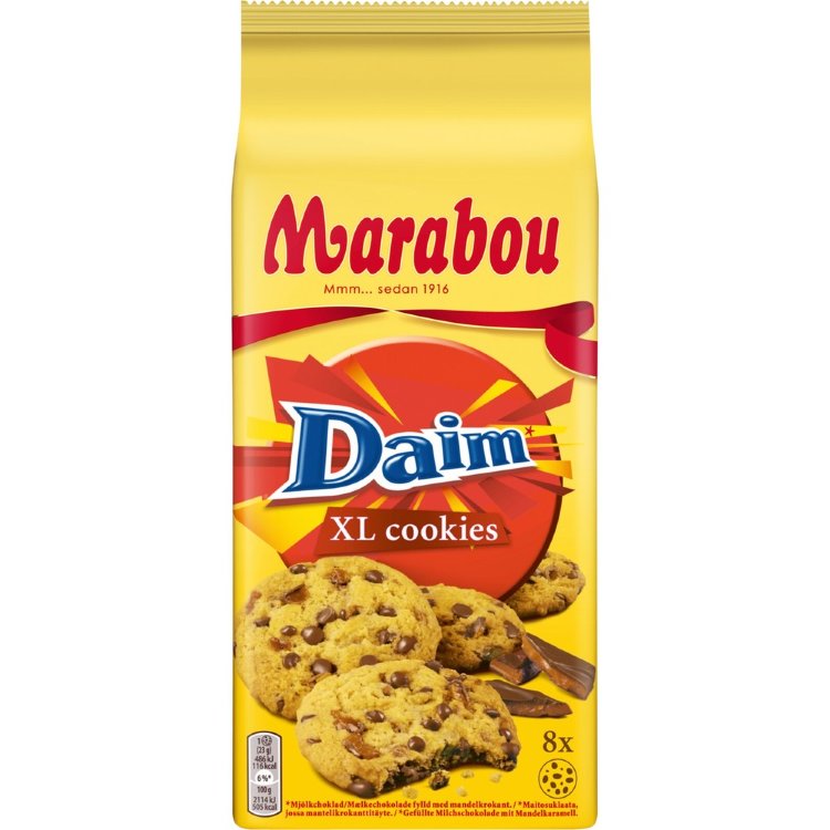 Marabou Daim XL cookies 184g