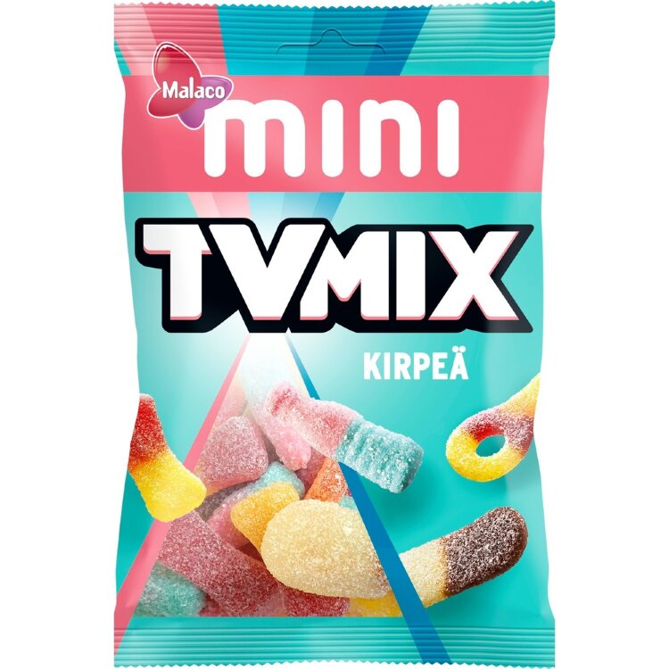 Malaco Tv Mix Mini Sour Candy Mix 110g