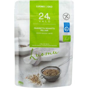 VALO24h Roasted Crushed Flaxseed, Organic 200g