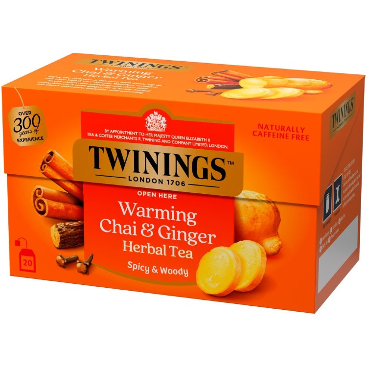 Twinings Warming Chai & Ginger Herbal Tea 20x2g