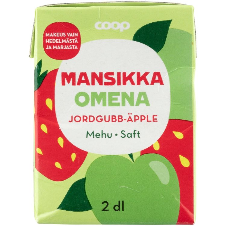 Coop Strawberry-Apple Juice 2dl