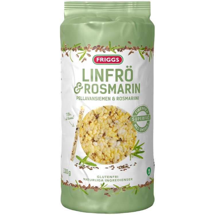 Friggs Gluten-Free Corn Cake Flaxseeds & Rosemary 130g