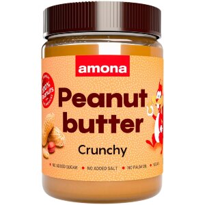 Amona Peanut Butter 100% Crunchy 350g