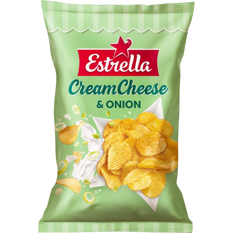 Estrella Cream Cheese & Onion Chips 275g