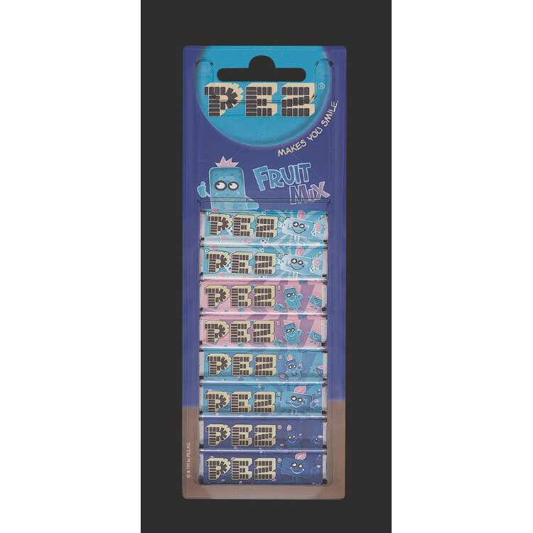 Pez 8x 8.5g Fruit Mix 8-pack Refill