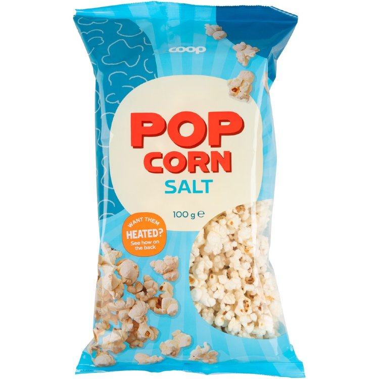 Coop Salted Popcorn 100 g