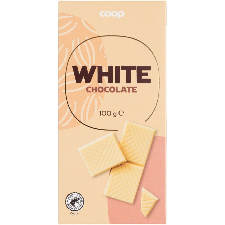 Coop White Chocolate Vanilla 100 g