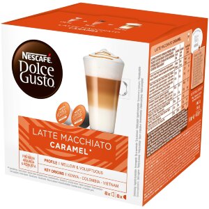 Nescafé Dolce Gusto 16caps/145.6g Latte Macchiato Caramel Milk Coffee Capsule