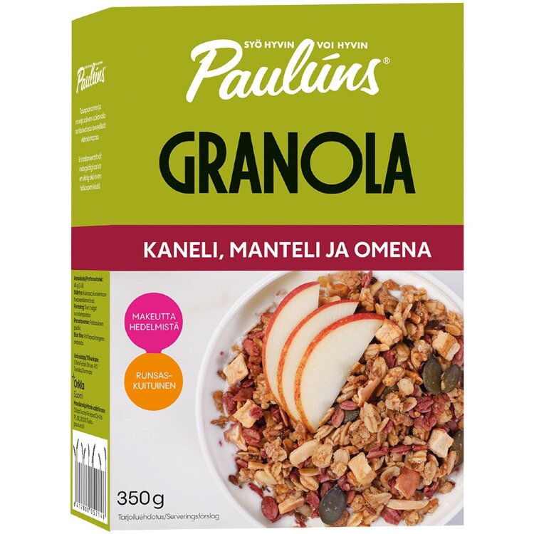 Paulún Cinnamon, Almond And Apple Granola 350g