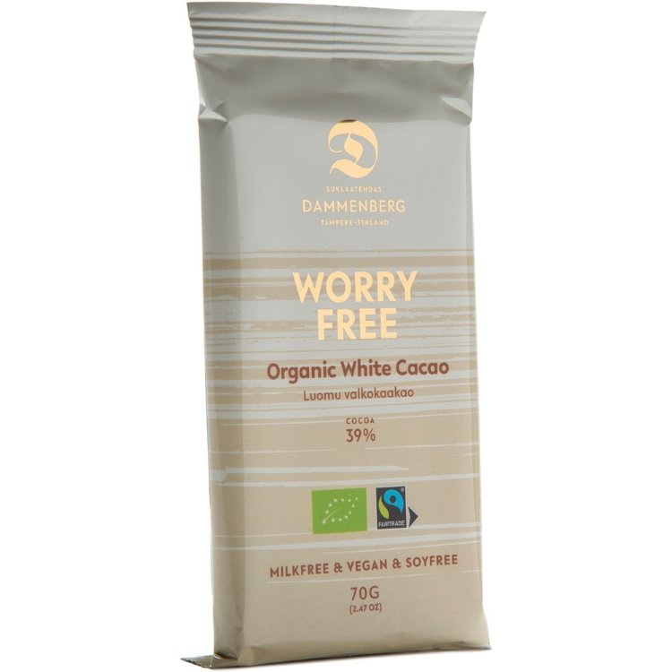 Dammenberg Organic White Cocoa Bar 70g 39%