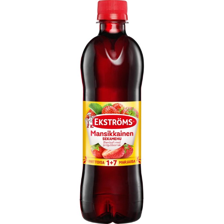Ekströms Strawberry Mixed Fruit Juice Concentrate 0.5l