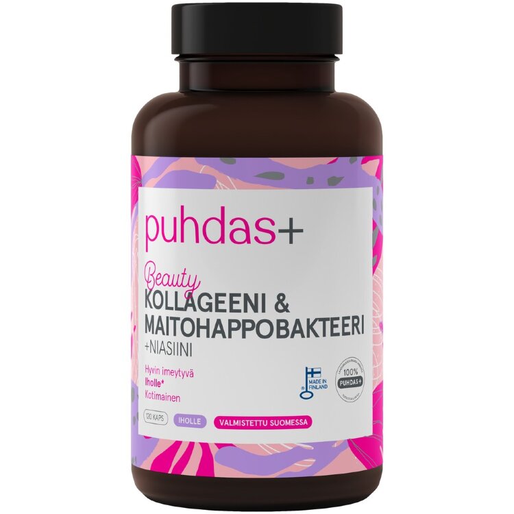 Puhdas+ Collagen & Lactic Acid Bacteria 120 Capsules