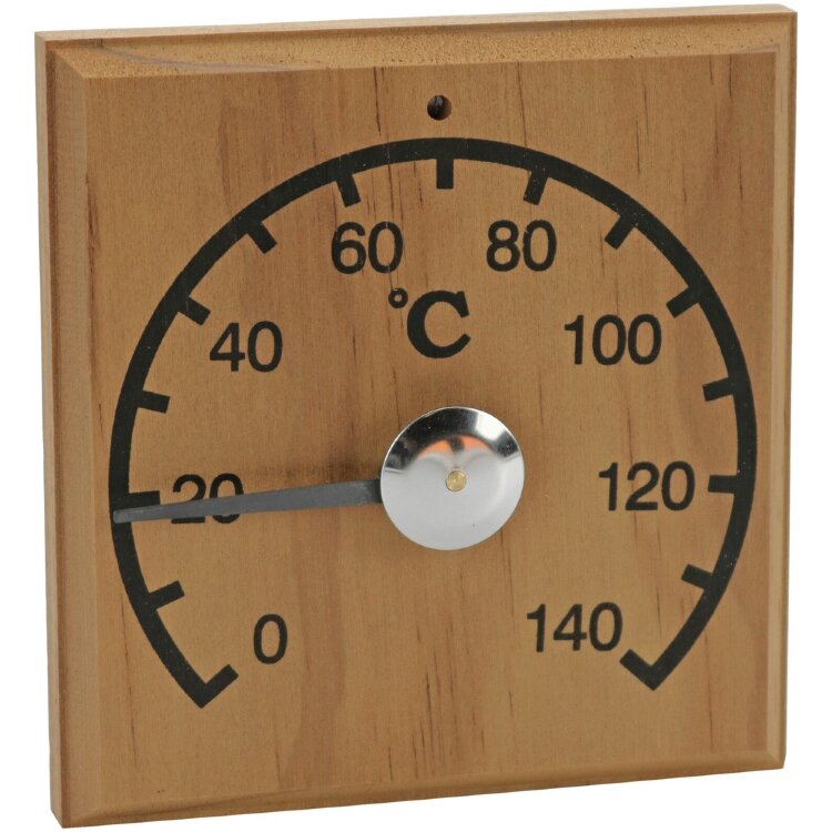 Saunia Sauna Thermometer Heat-Treated Pine