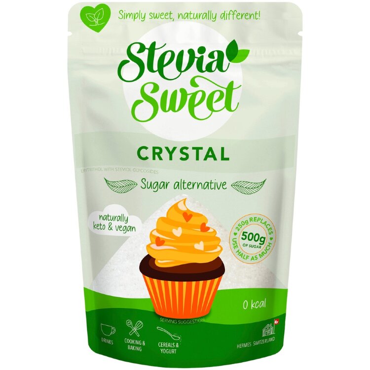 SteviaSweet Crystal Crystal Sweetener 250g