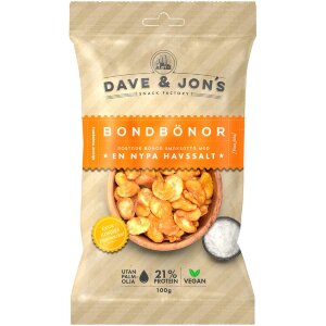 Dave&Jons Roasted Fava Beans with Sea Salt 100 g