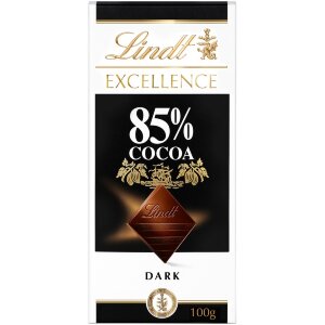 Lindt Excellence 85% Dark Chocolate Bar 100g