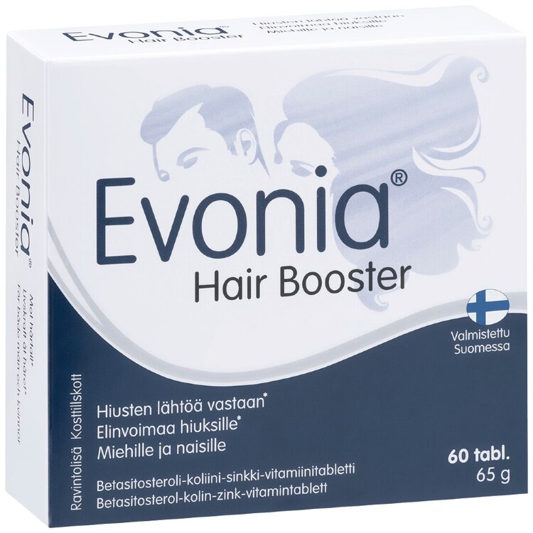 Evonia Hair Booster Beta-sitosterol-Choline-Zinc-Vitamin Tablet 60 tabs