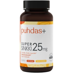 Puhdas+ Super Zinc 25mg 60caps