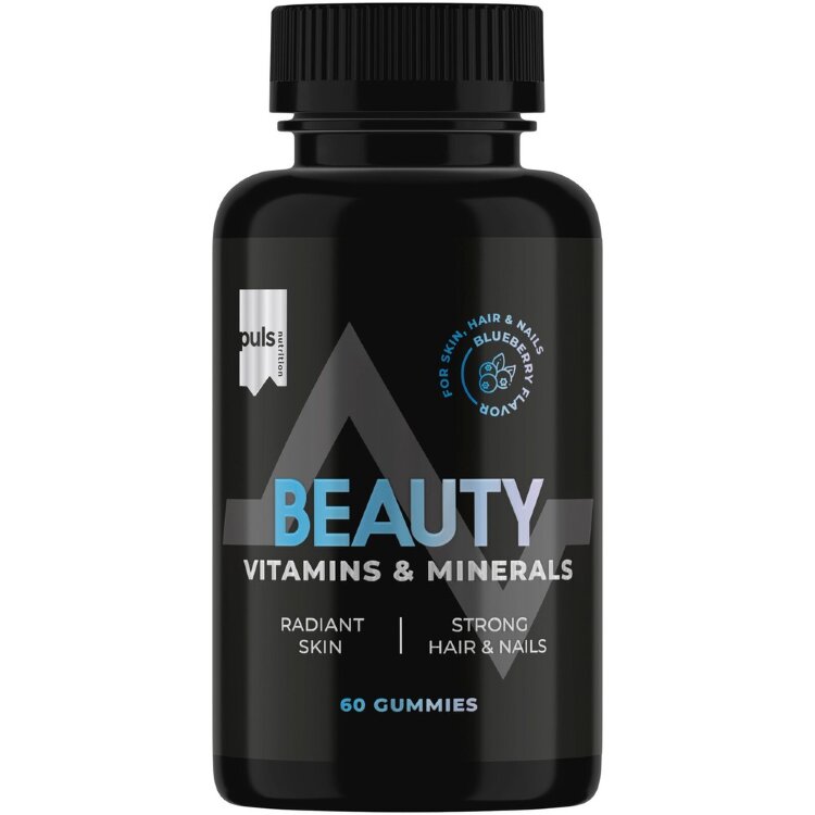 PULS Nutrition Beauty Vitamins & Minerals Blueberry 60 Gummies