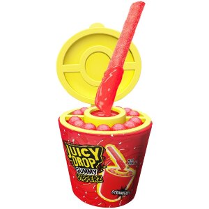 Bazooka Juicy Drop Gummy Dipperz Candy Stick with Sour Gel 96g