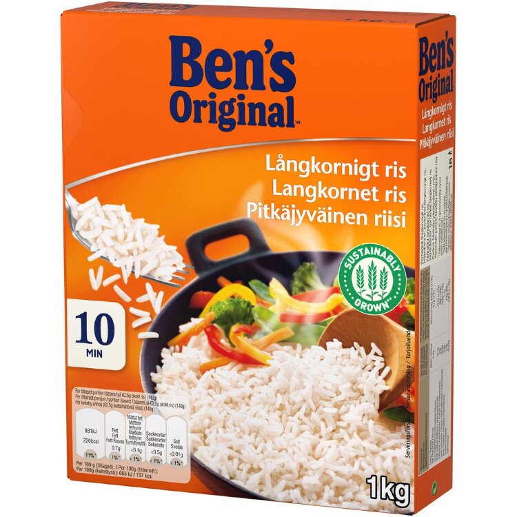 Ben's Original Long Grain Rice 1kg
