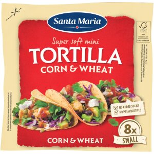 Santa Maria 200G Tortilla Corn & Wheat Small (8-pack) 200Gx14