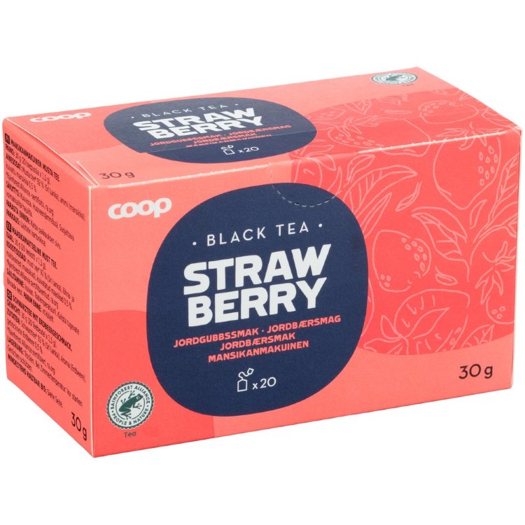 Coop Black Tea Strawberry 30 g 20 Bags