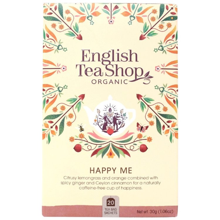 English Tea Shop Organic Infusion Happy Me, Caffeine-Free 20 Bags 40g