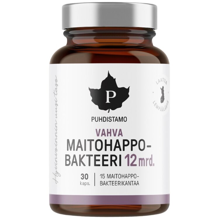 Puhdistamo Strong Lactic Acid Bacteria 12 Billion 30 Caps
