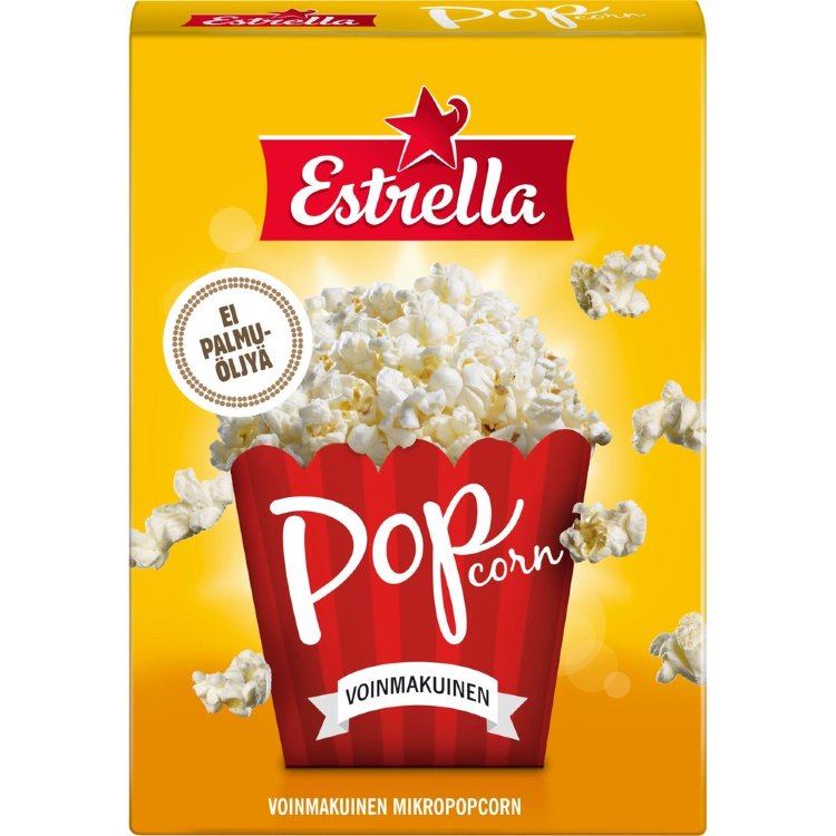 Estrella Micropopcorn 3-pack Butter Flavored 240g