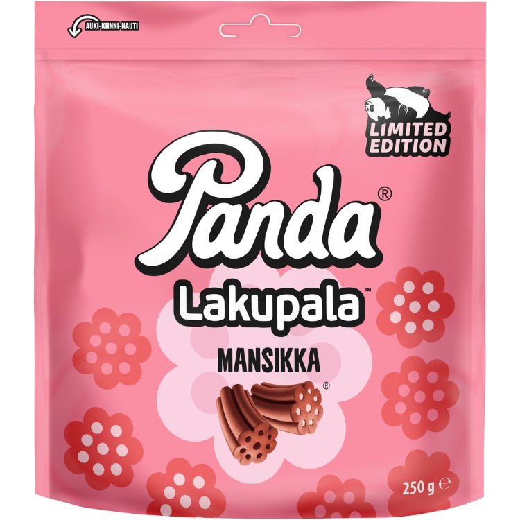 Panda Licorice Piece Strawberry Licorice 250g