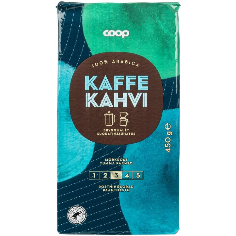 Coop Coffee Dark Roast Filter Grind 450 g