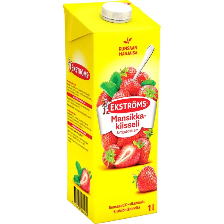 Ekströms Extra Prima Strawberry Kissel 1l