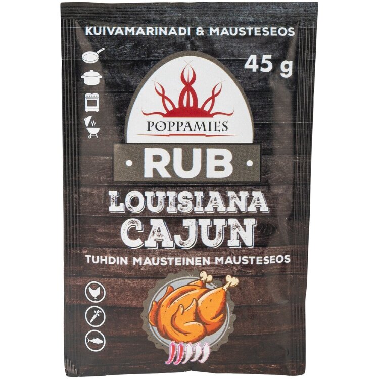 Poppamies Rub Louisiana Cajun Spice Mix 45g