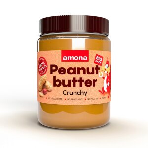 Amona Peanut Butter 100% Crunchy 600g