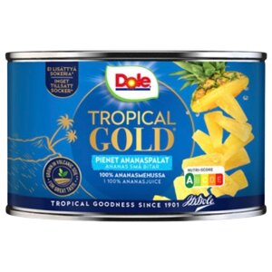 Dole Tropical Gold Pineapple Small Pieces In Pineapple Juice 227/139g
