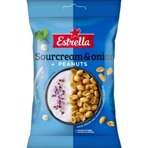 Estrella Sourcream & Onion Peanuts 140g