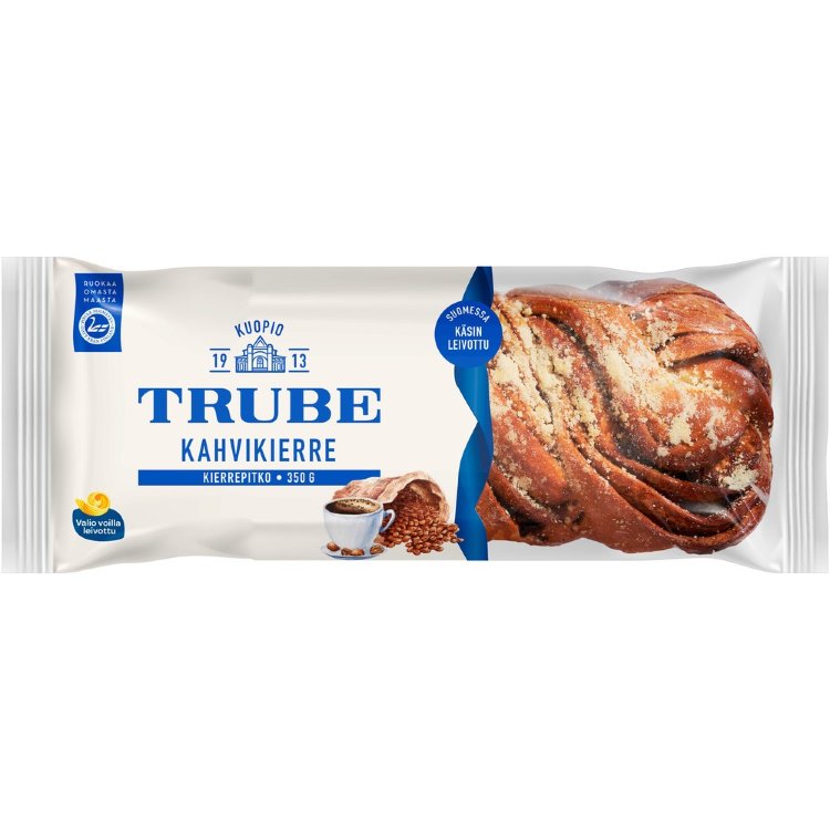Trube Coffee Swirl Bun 350 g Bun with Coffee-Flavored Filling