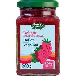 Fynbo Delight Raspberry Jam - Less Sugar 260g