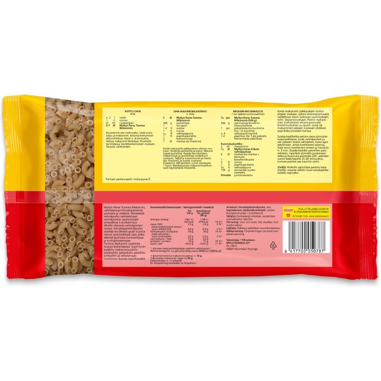 Myllyn Paras Dark Macaroni 1 kg