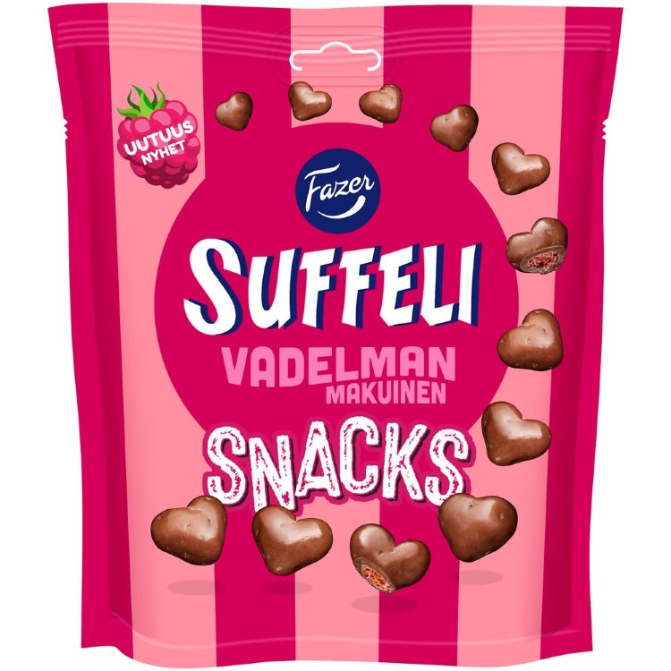 Fazer Suffeli Snacks Raspberry Bag 140g