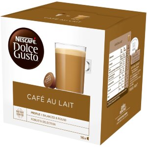 Nescafé Dolce Gusto 16caps/160g Café au Lait milk coffee capsule